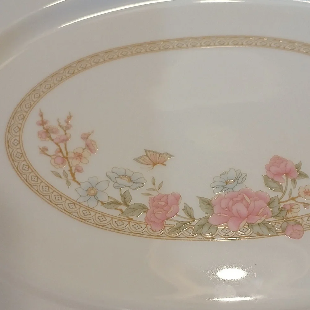 Rose Oval Serving Platter